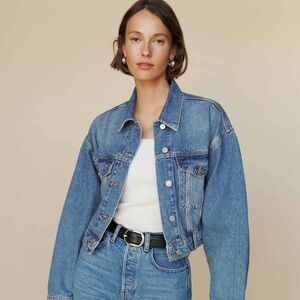 Reformation Jori Cropped Denim Jacket